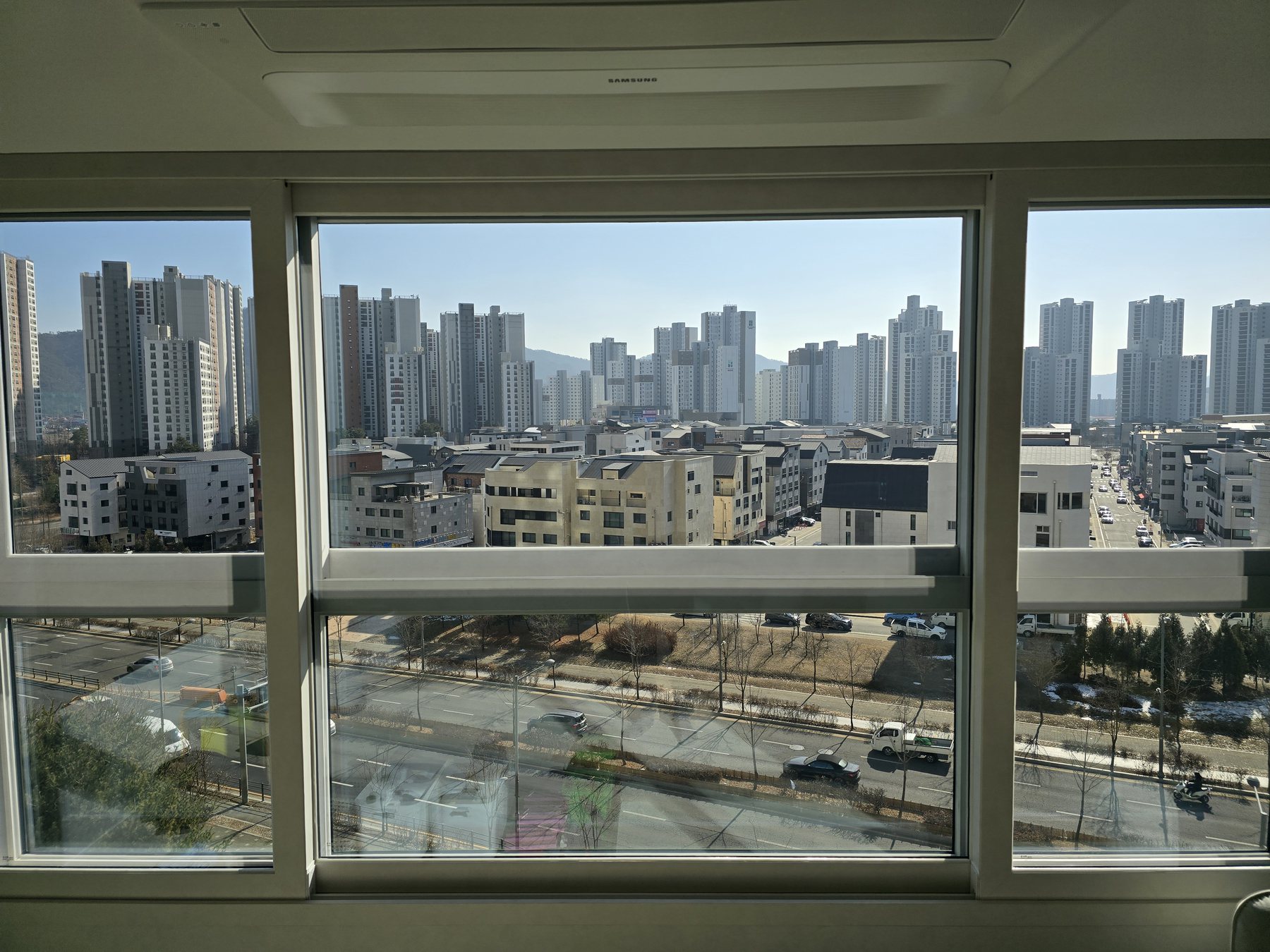 입면분할창 청소 후 전체